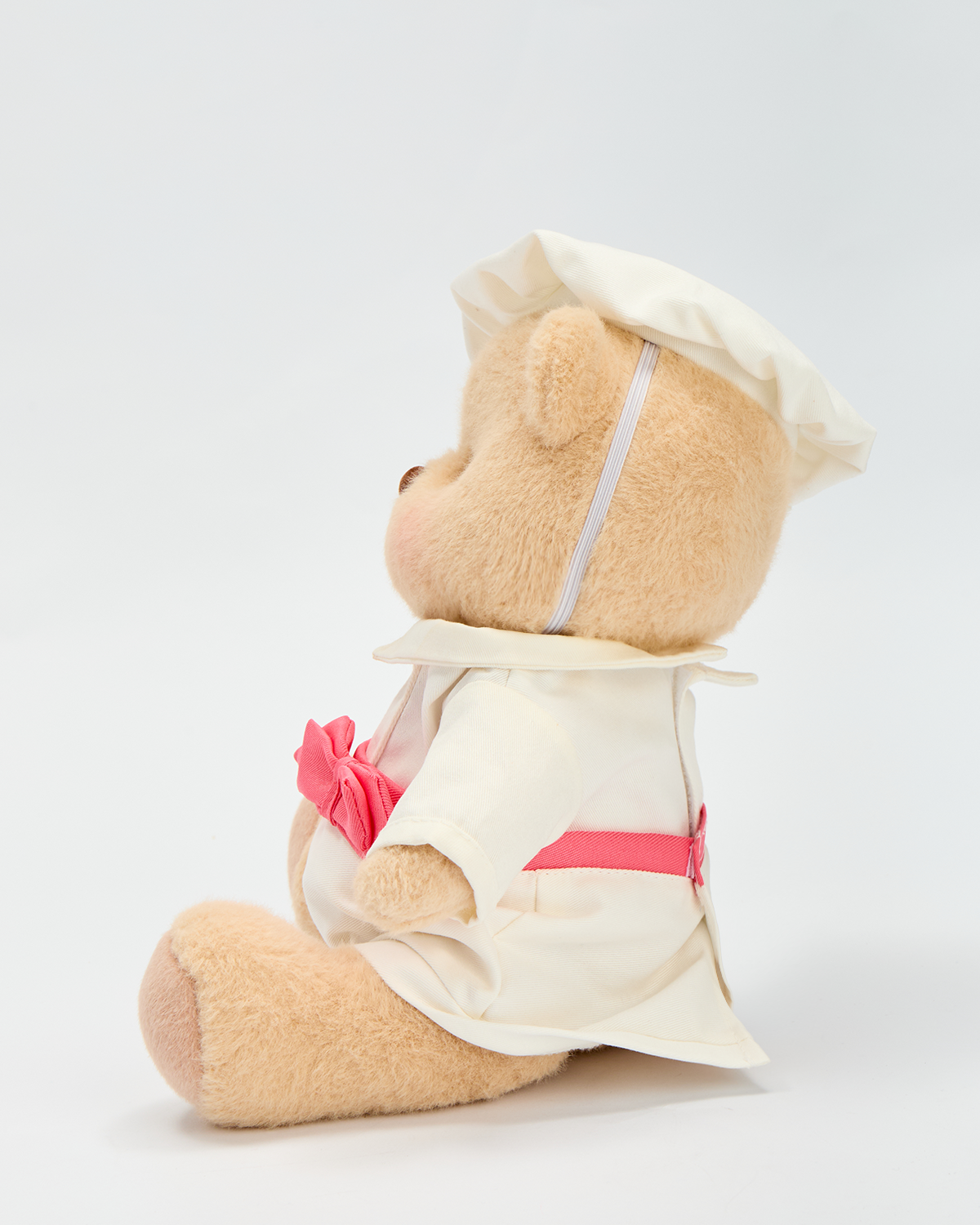 Getahug Pink Bow Female Chef Bear | Handmade Jointed Teddy Bear Gift