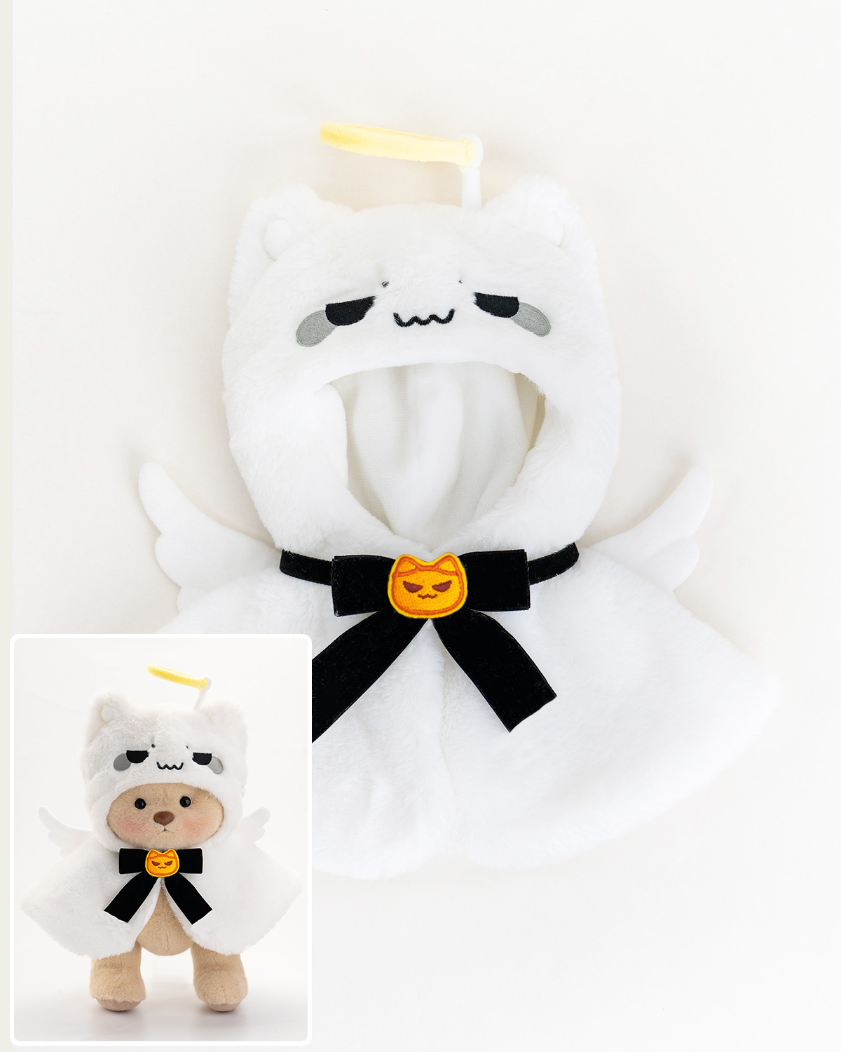 Halloween Ghost Cape Set (Outfit Only) | 12 Inches Teddy Bear Clothes