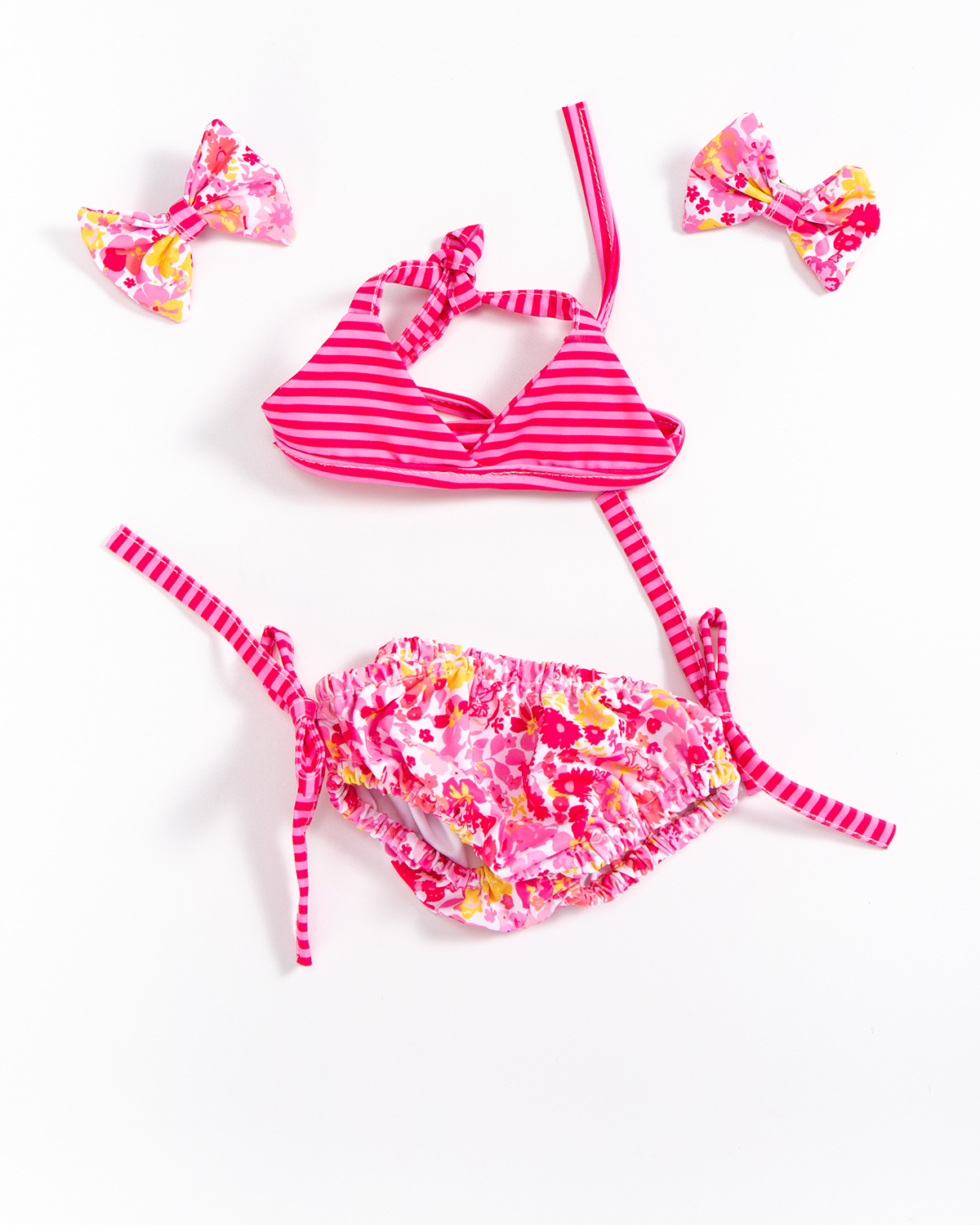 Getahug Pink Paradise Bikini Jointed Bunny Plush | Handmade Stuffed Animal Gift