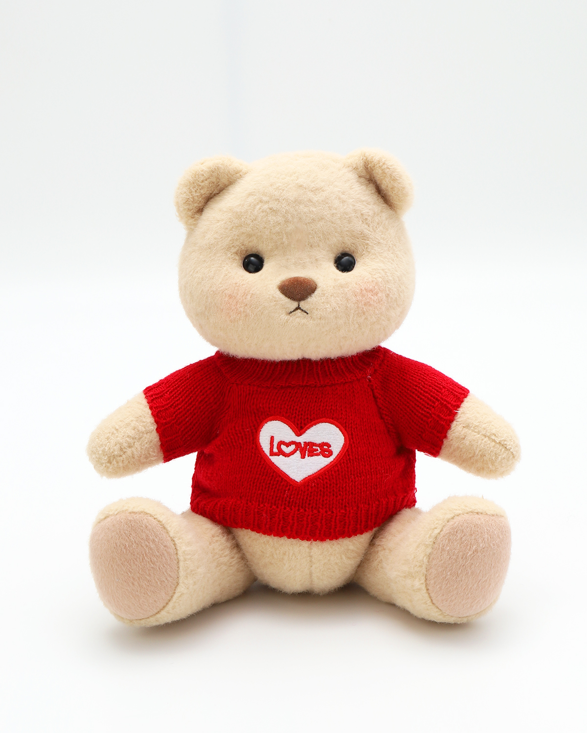 Getahug Red Love Sweater Bear | Handmade Jointed Stuffed Animal Gift