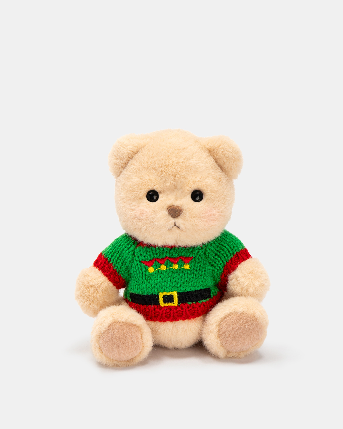 Getahug 5.9 Inches Christmas Santa Claus Sweater Brown Mini Bear Bag Charm Keychains Gift 