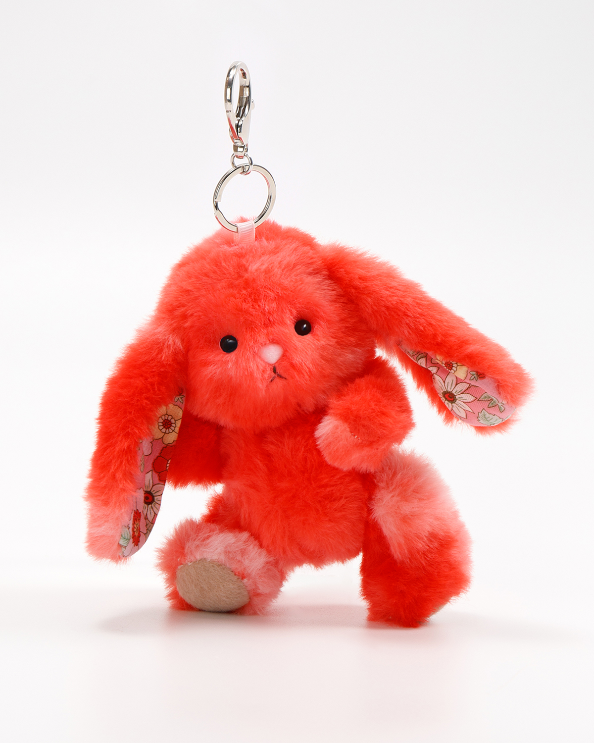 Getahug Crimson Pop Mini Bunny Bag Charm | 5.9 Inches Soft Plush Keychains Gift
