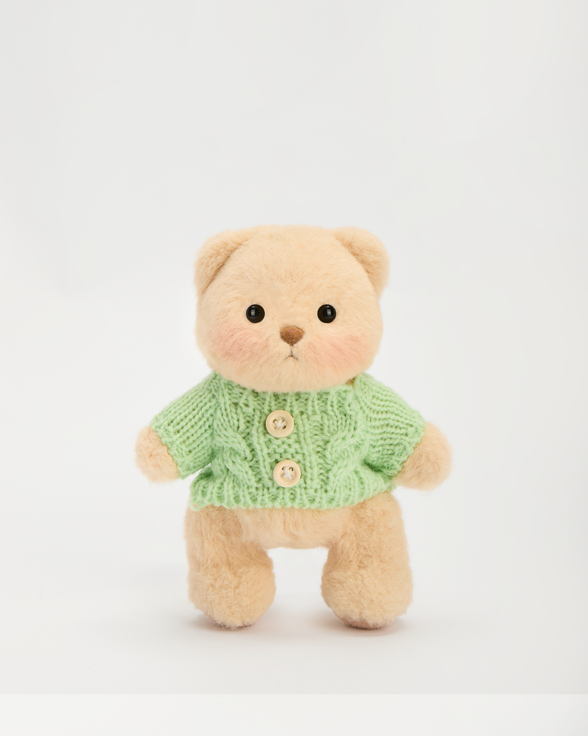 Getahug 5.9 Inches Light Green Sweater Brown Mini Bear Pendant Keychain Gift