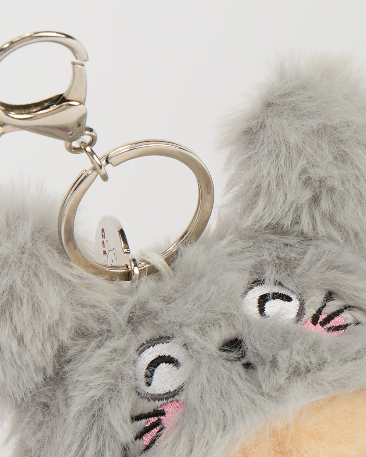 Getahug 5.9 Inches Fluffy Totoro Brown Mini Bear Pendant Keychains Gift