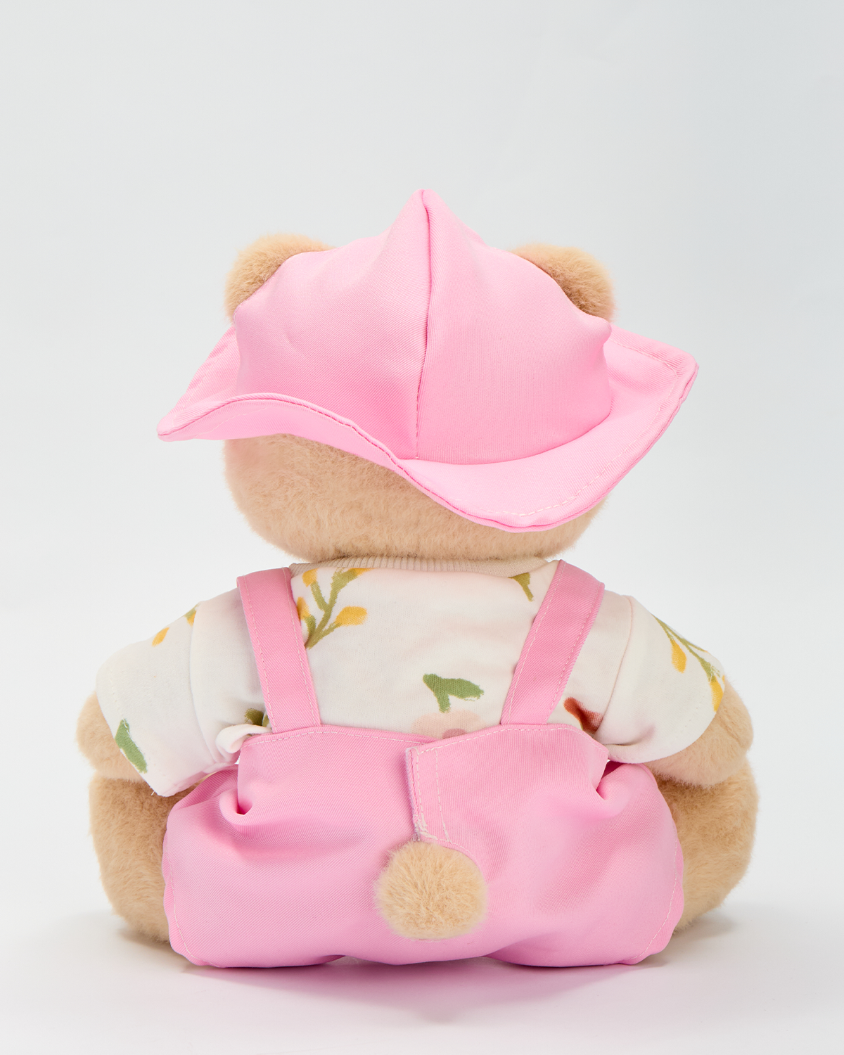 Getahug Sweet Pink Overalls Bear | Handmade Jointed Teddy Bear Gift