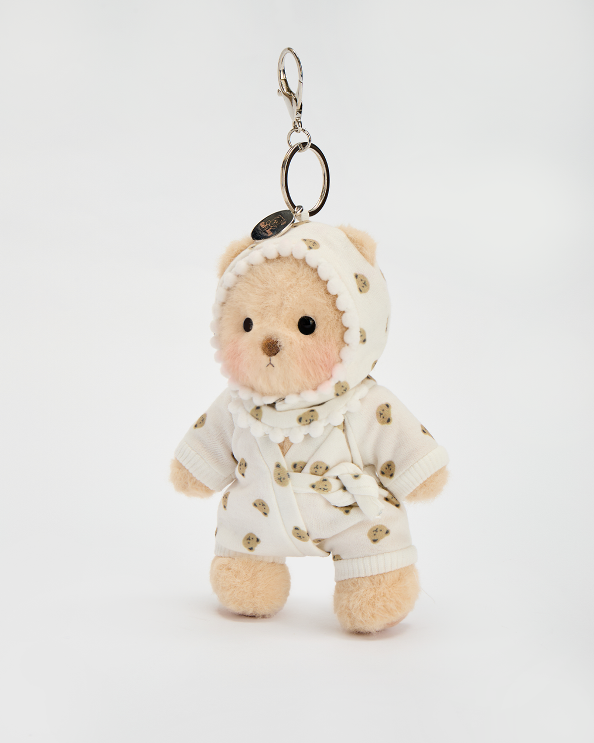 Getahug 5.9 Inches Pajamas Brown Mini Bear Bag Charm Keychains Gift