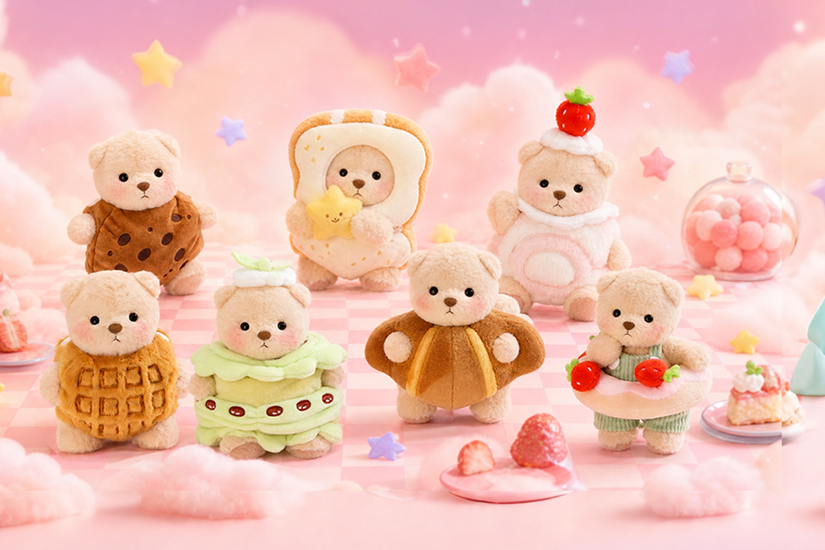 Getahug Sweet Bakery Series Plush Mini Bear Blind Box | 5.9 Inches Pen