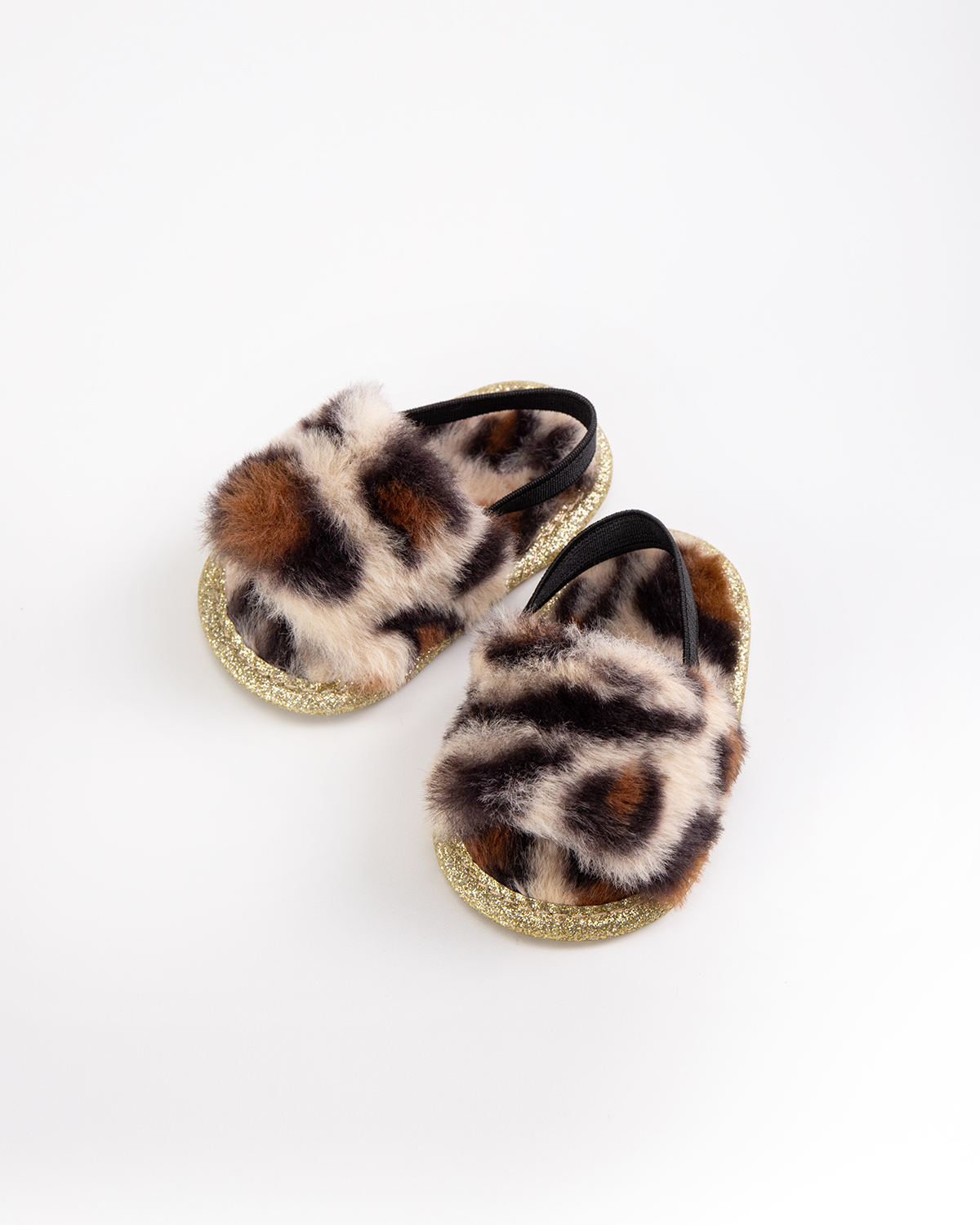 Fluffy Leopard Slippers | Accessories Suitable for 12 Inches Stuffed Animals