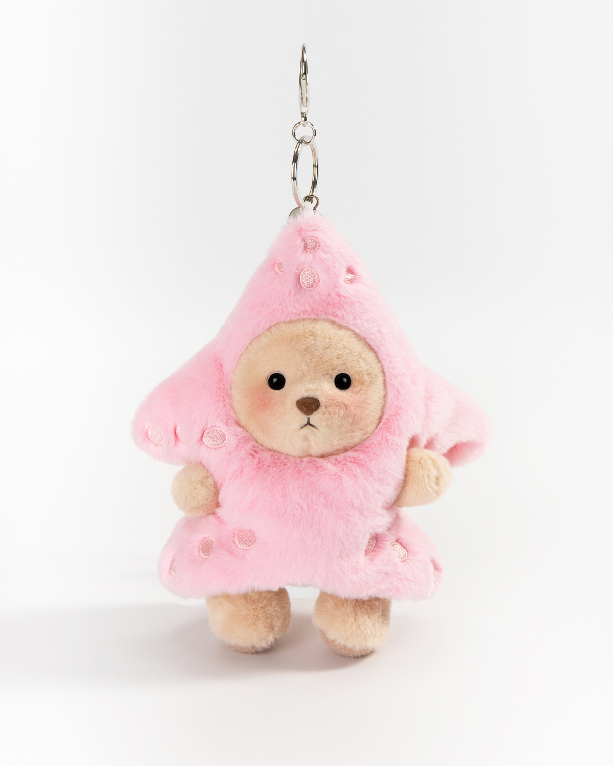 Getahug Starfish Mini Bear Keychain | 5.9 Inches Plush Bag Charm Stuffed Animal Gift