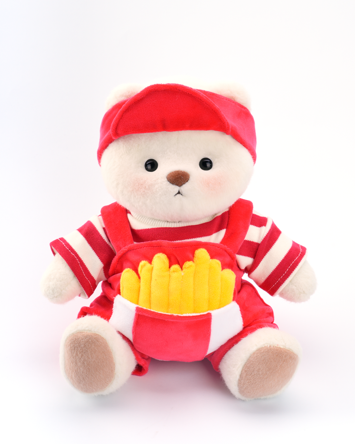 Getahug 🍟French Fry Overalls Bear | Handmade Jointed Teddy Bear Gift