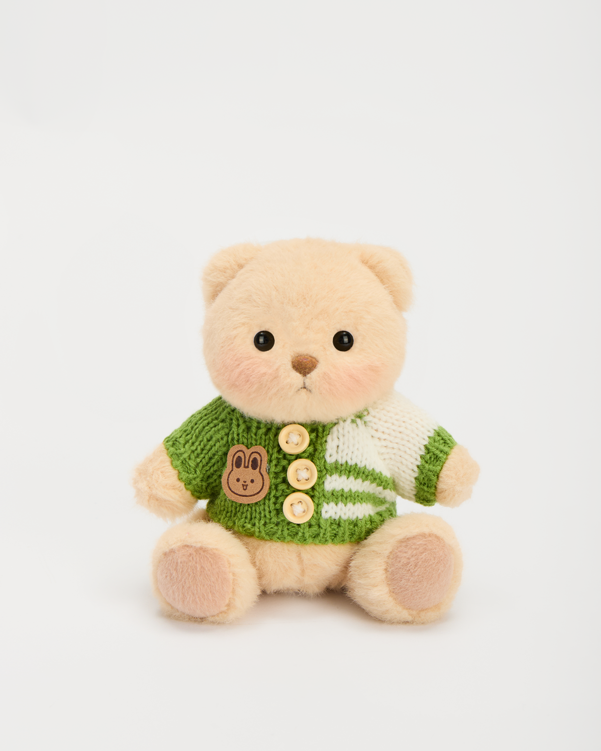 Getahug 5.9 Inches Green Sweater Brown Mini Bear Pendant Keychain Gift