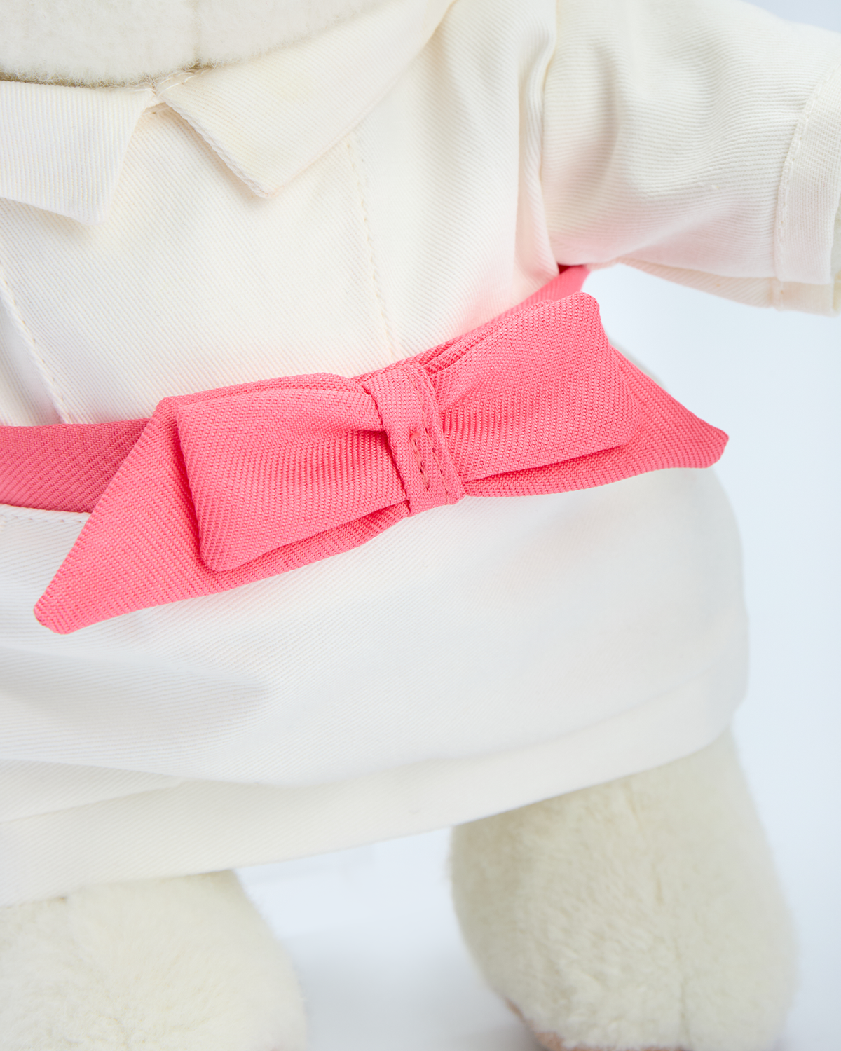 Getahug Pink Bow Female Chef Bear | Handmade Jointed Teddy Bear Gift