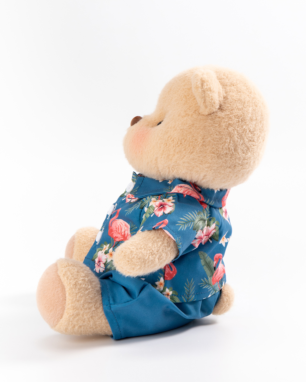 Getahug🦩Tropical Flamingo Shirt Bear | Handmade Jointed Teddy Bear Stuffed Animal Gift