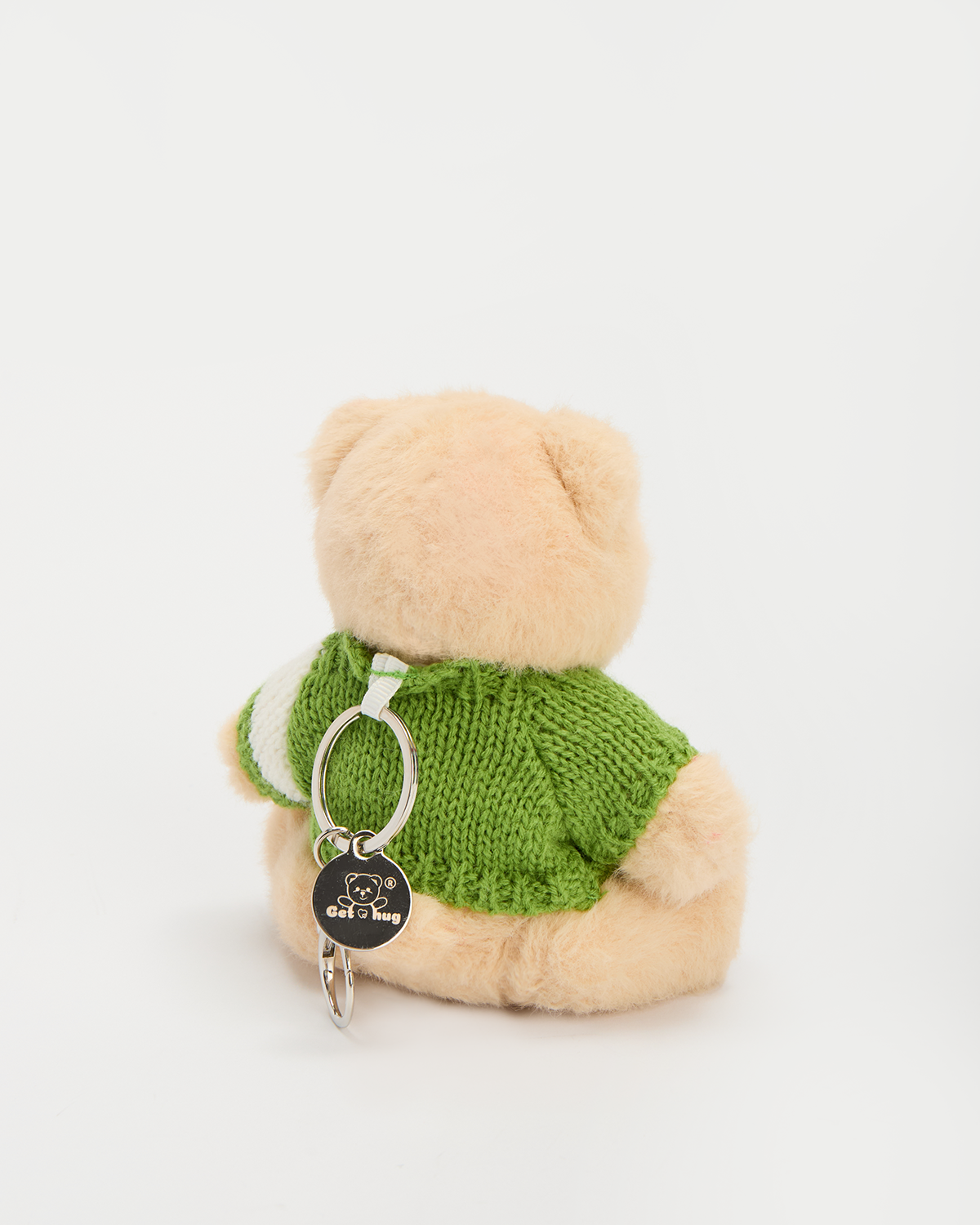 Getahug 5.9 Inches Green Sweater Brown Mini Bear Pendant Keychain Gift