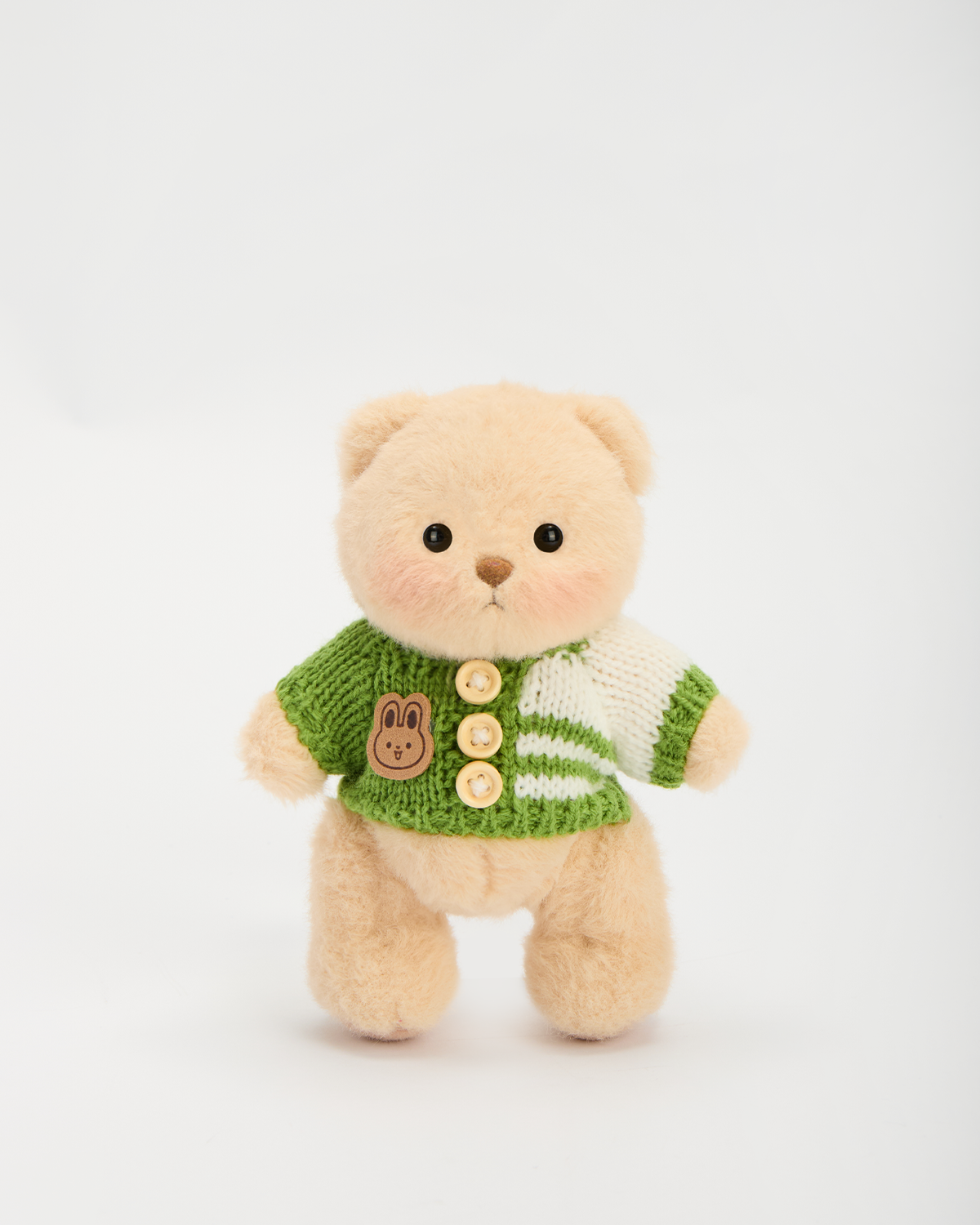 Getahug 5.9 Inches Green Sweater Brown Mini Bear Pendant Keychain Gift