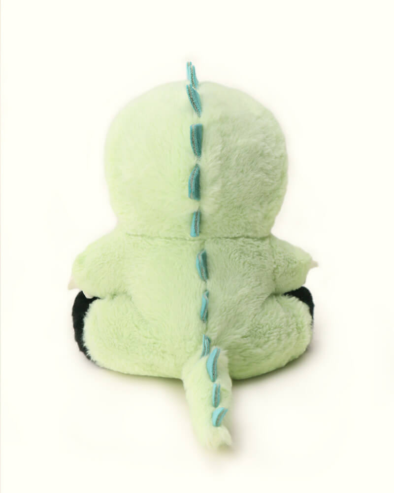 Getahug Furry Dino Black Bear | Handmade Jointed Teddy Bear Gift (Presale)