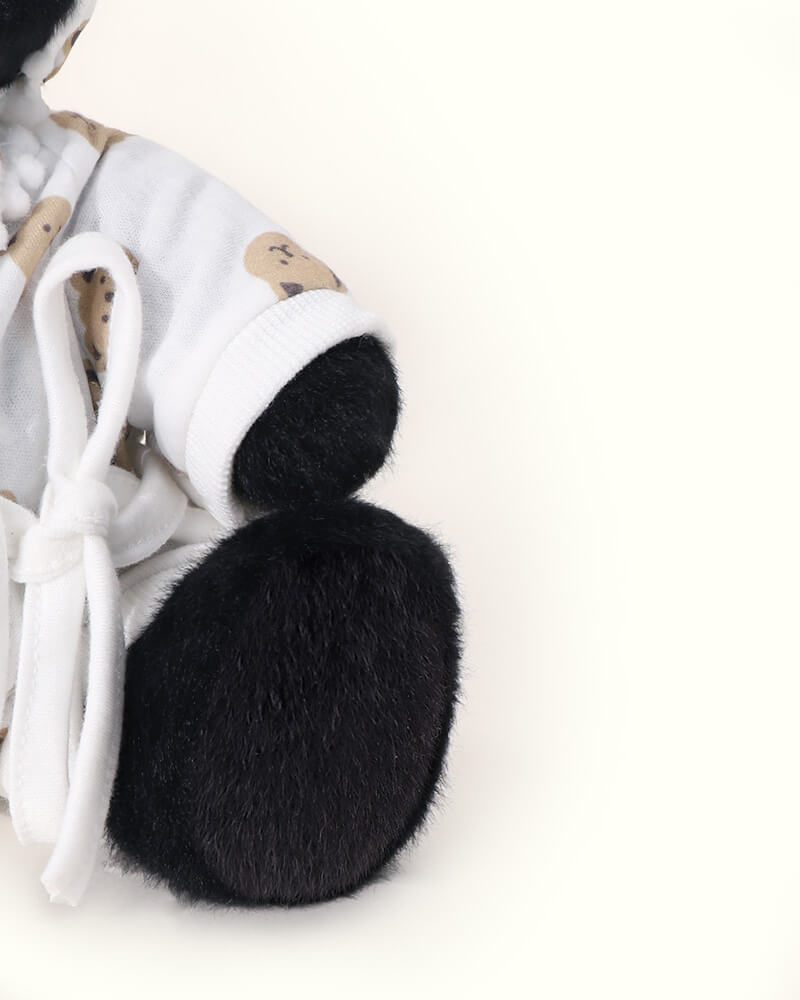 Getahug Teddy Pajamas Black Bear | Handmade Jointed Teddy Bear Gift (Presale)