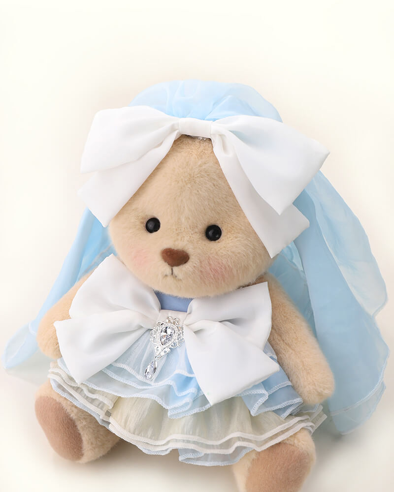 Getahug The Blue Ocean Heart Bear | Handmade Jointed Teddy Bear Gift