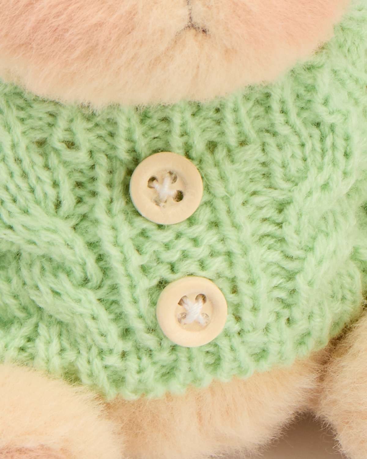 Getahug 5.9 Inches Light Green Sweater Brown Mini Bear Pendant Keychain Gift