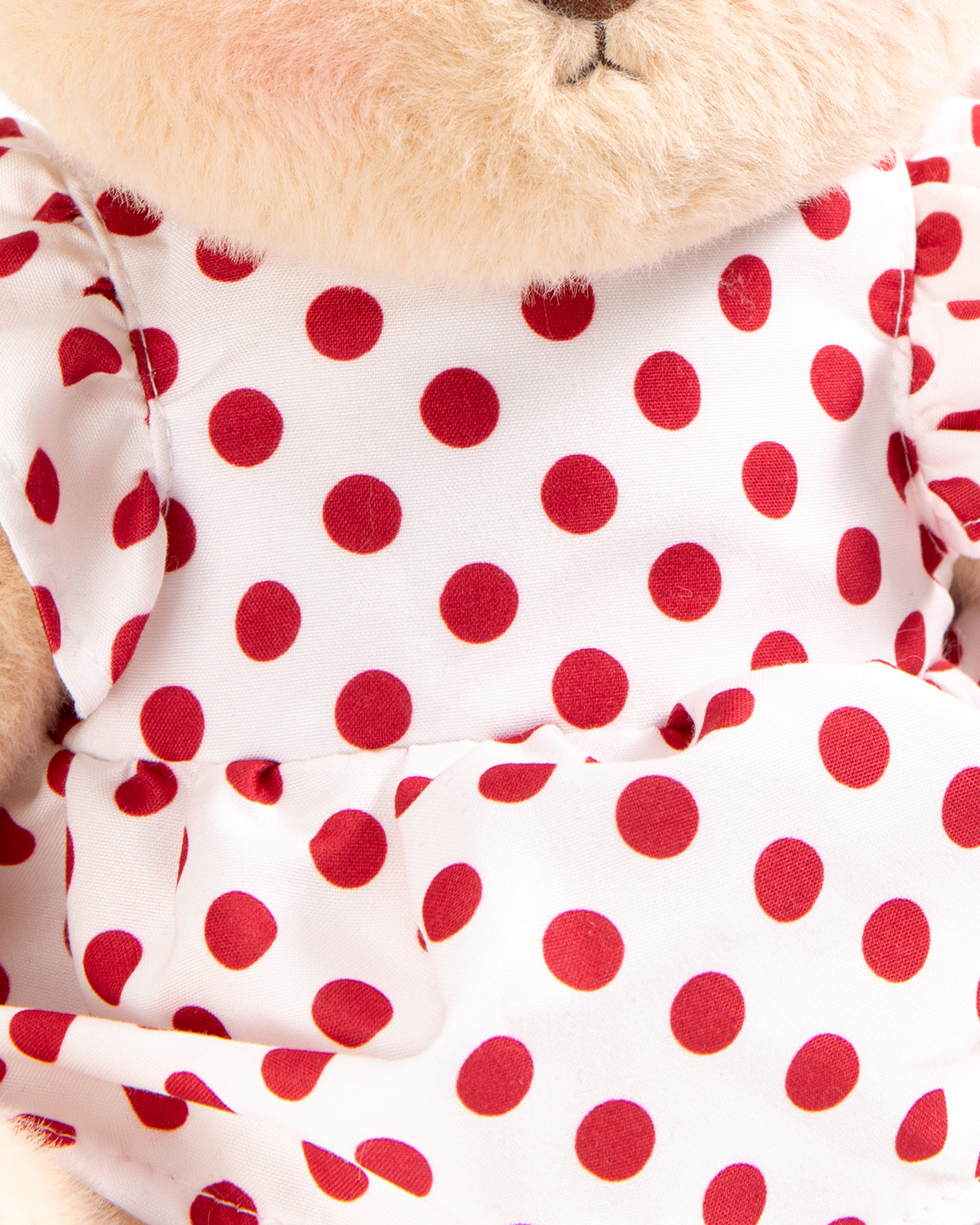 Getahug Sunny Polka Dot Dress Bear | Handmade Jointed Teddy Bear Stuffed Animal Gift
