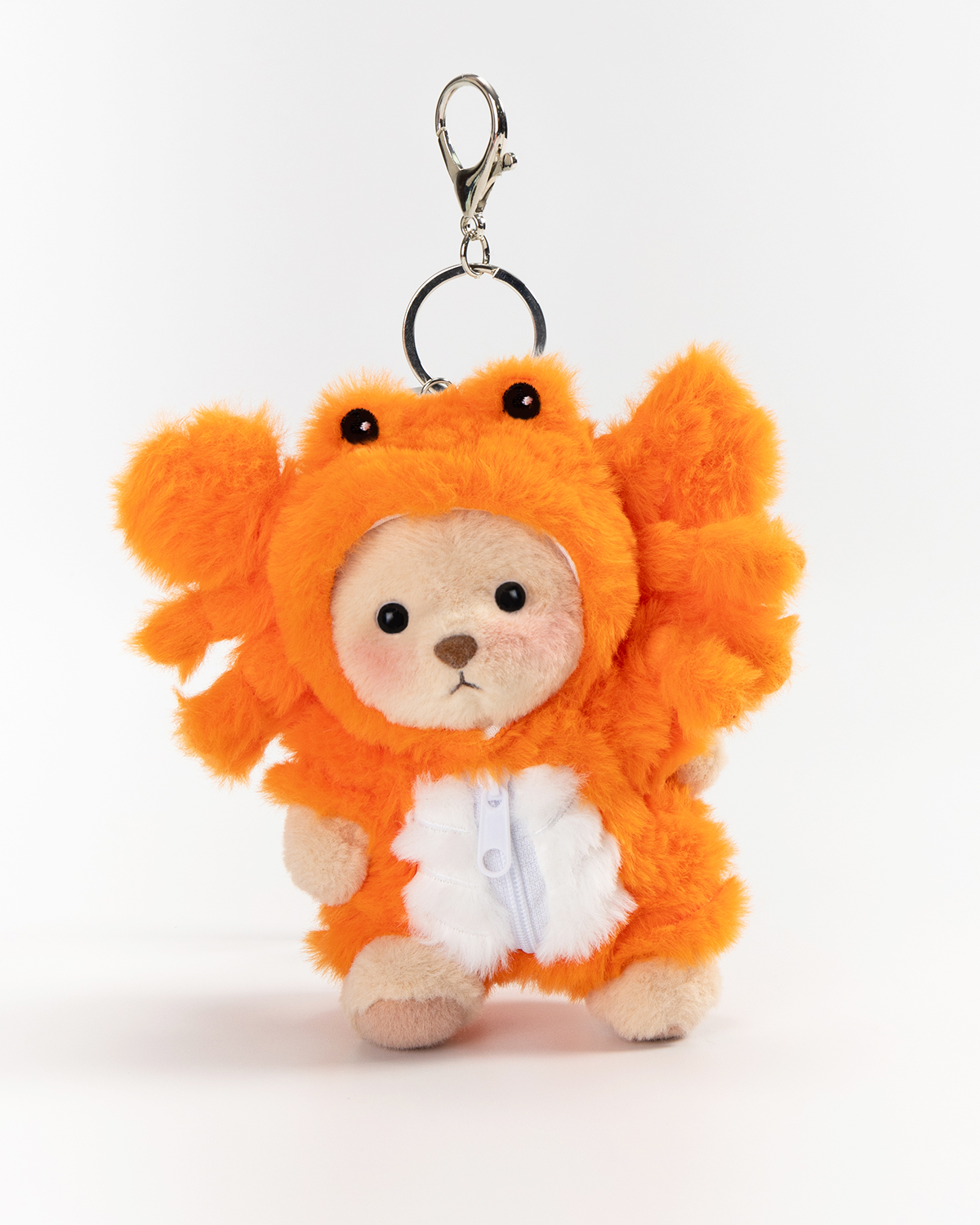 Getahug Crab Mini Bear Keychain | 5.9 Inches Plush Bag Charm Stuffed Animal Gift