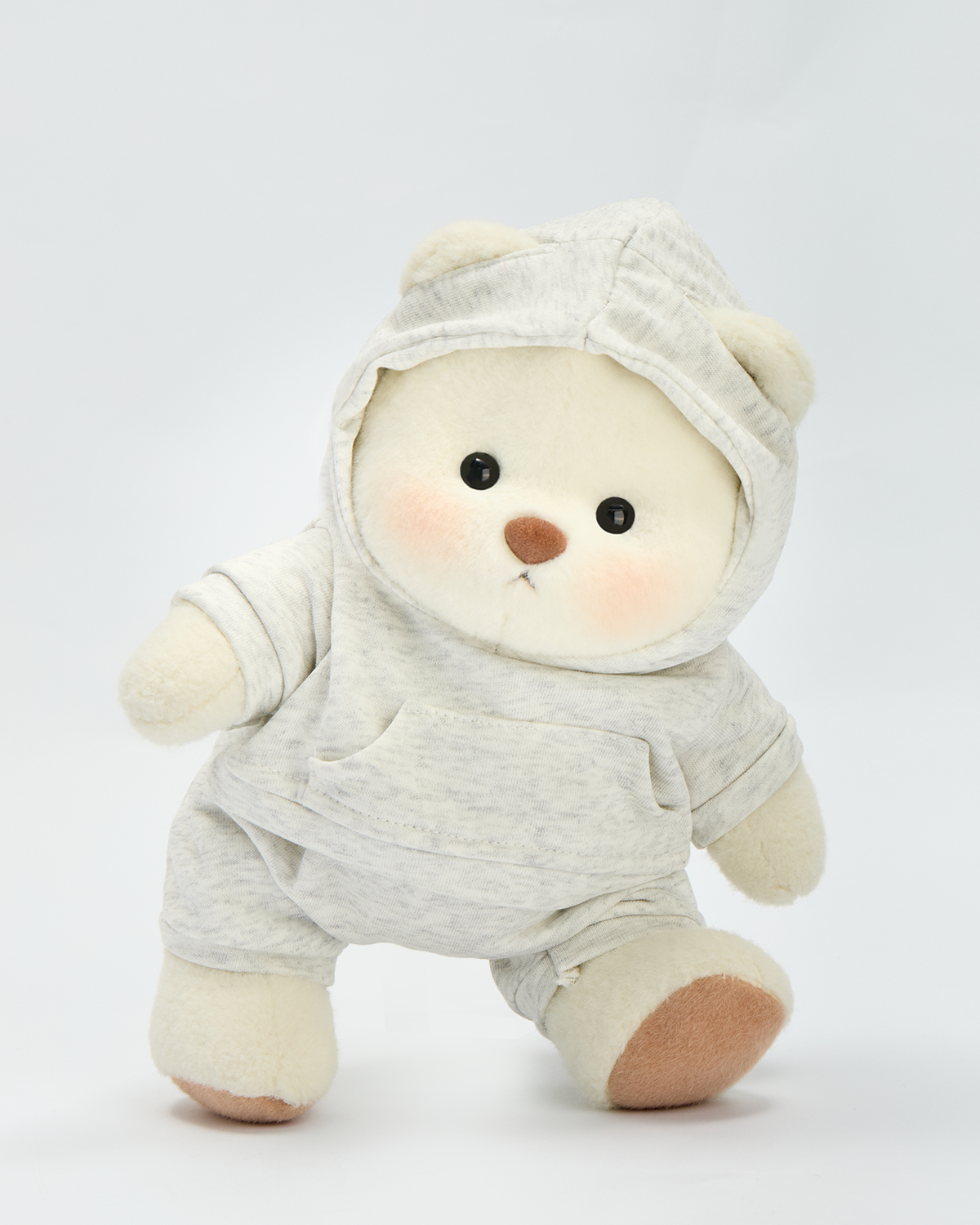 Getahug Grey Hoodie Bear | Handmade Jointed Teddy Bear Gift
