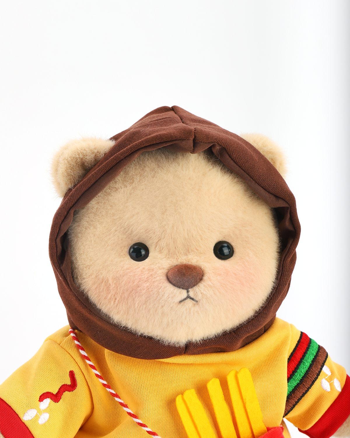 Getahug 🍔Hamburger Hoodie Bear | Handmade Jointed Teddy Bear Gift
