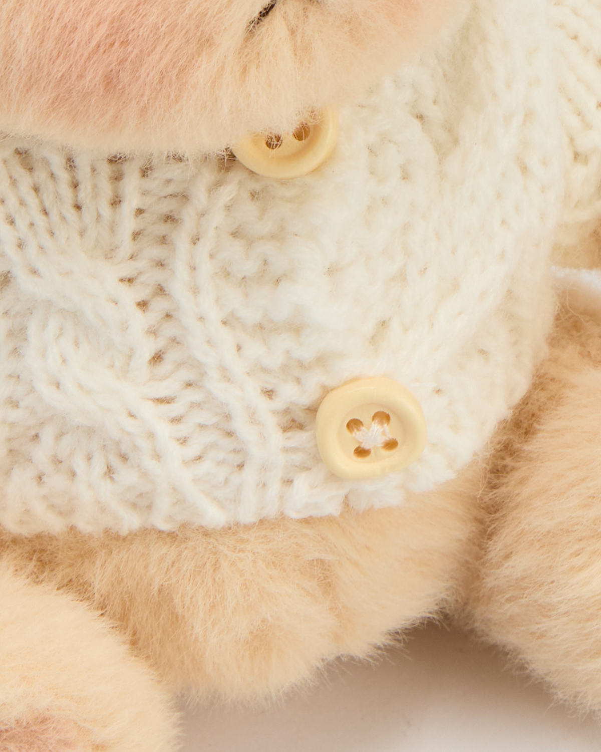 Getahug 5.9 Inches White Sweater Brown Mini Bear Pendant Keychain Gift