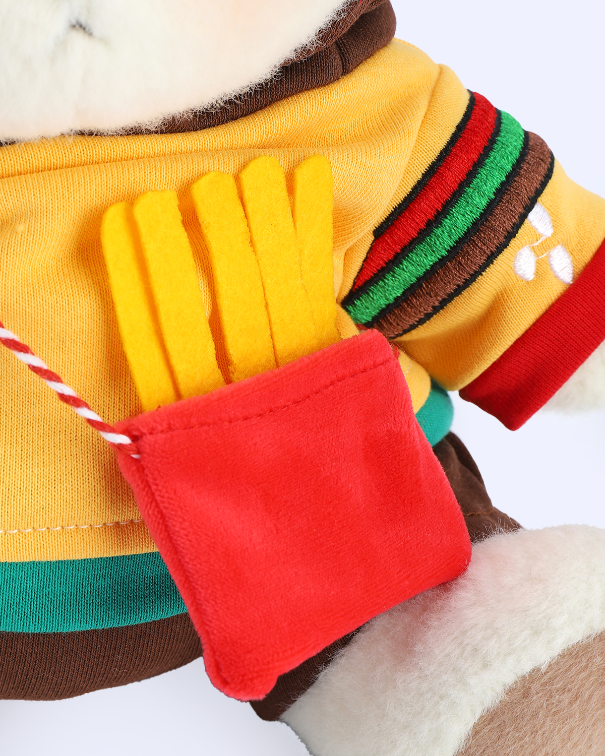 Getahug 🍔Hamburger Hoodie Bear | Handmade Jointed Teddy Bear Gift