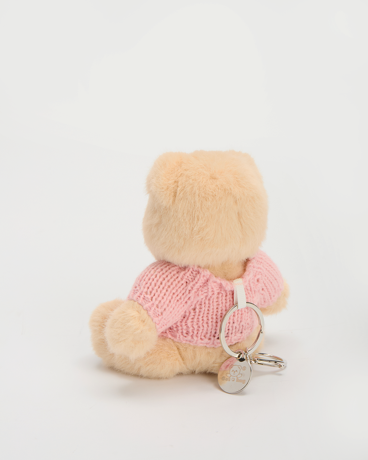 Getahug 5.9 Inches Pink Sweater Brown Mini Bear Pendant Keychain Gift