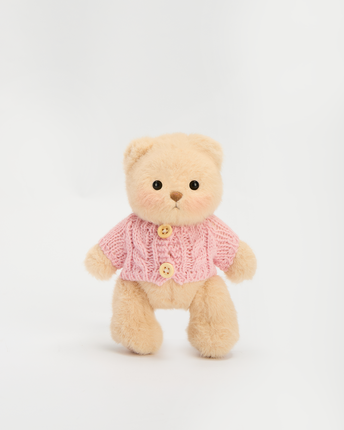 Getahug 5.9 Inches Pink Sweater Brown Mini Bear Pendant Keychain Gift