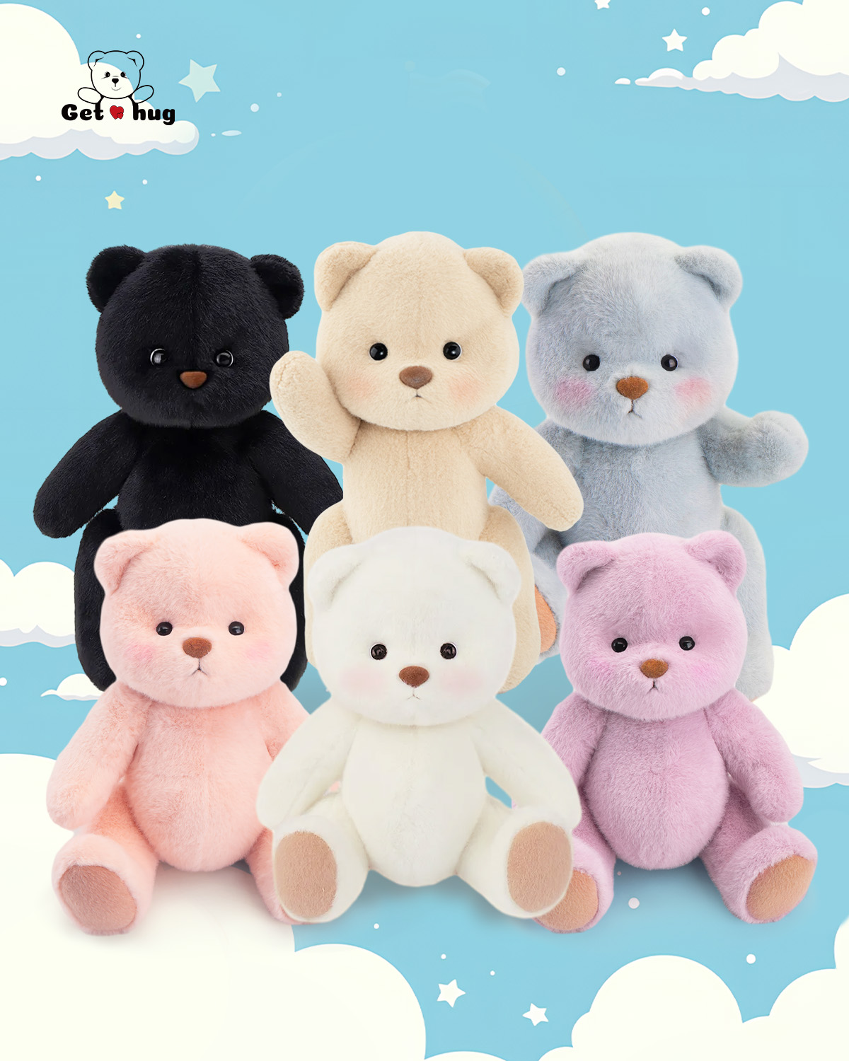 Getahug Cute Jointed Teddy Bear Collection 