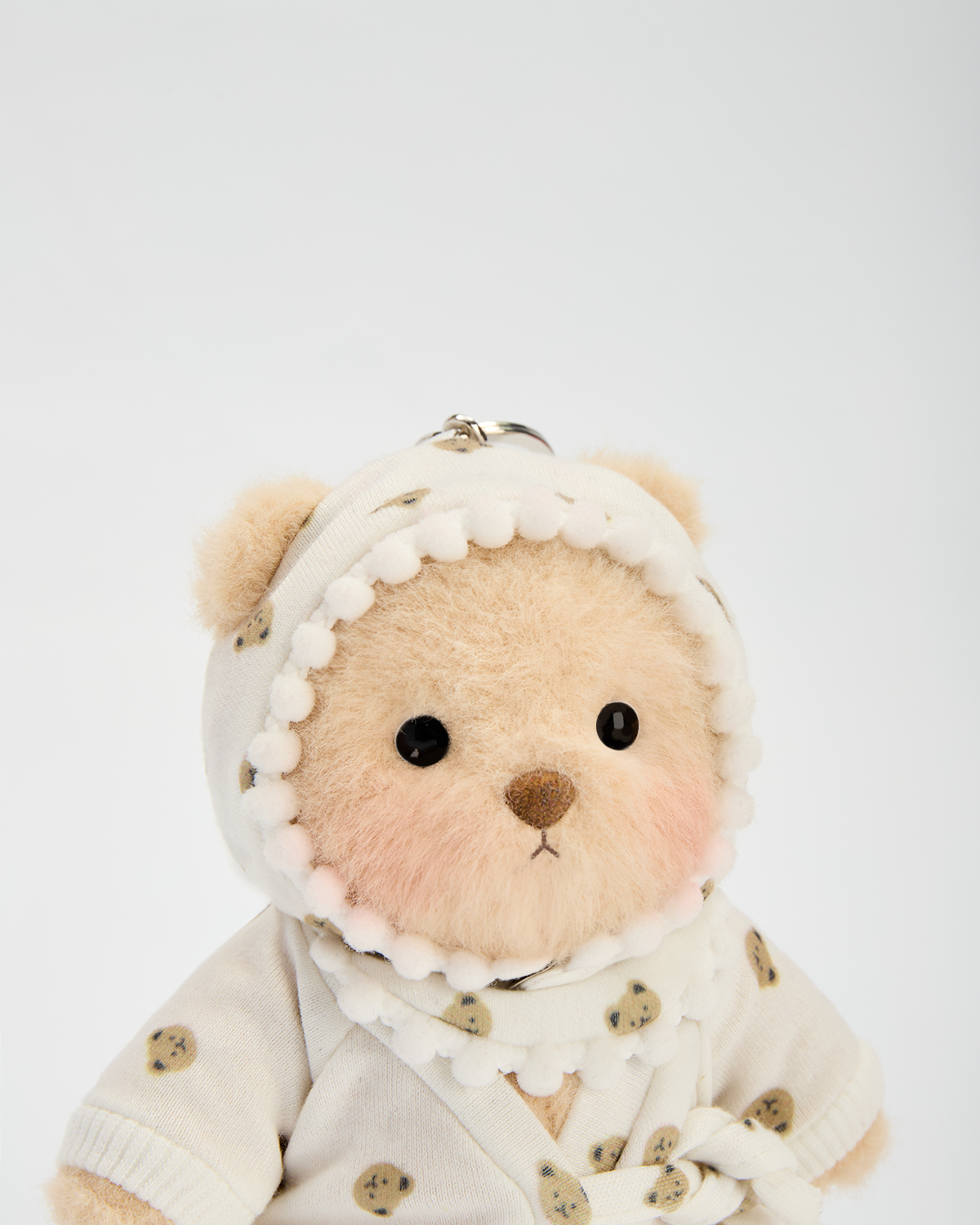 Getahug 5.9 Inches Pajamas Brown Mini Bear Bag Charm Keychains Gift