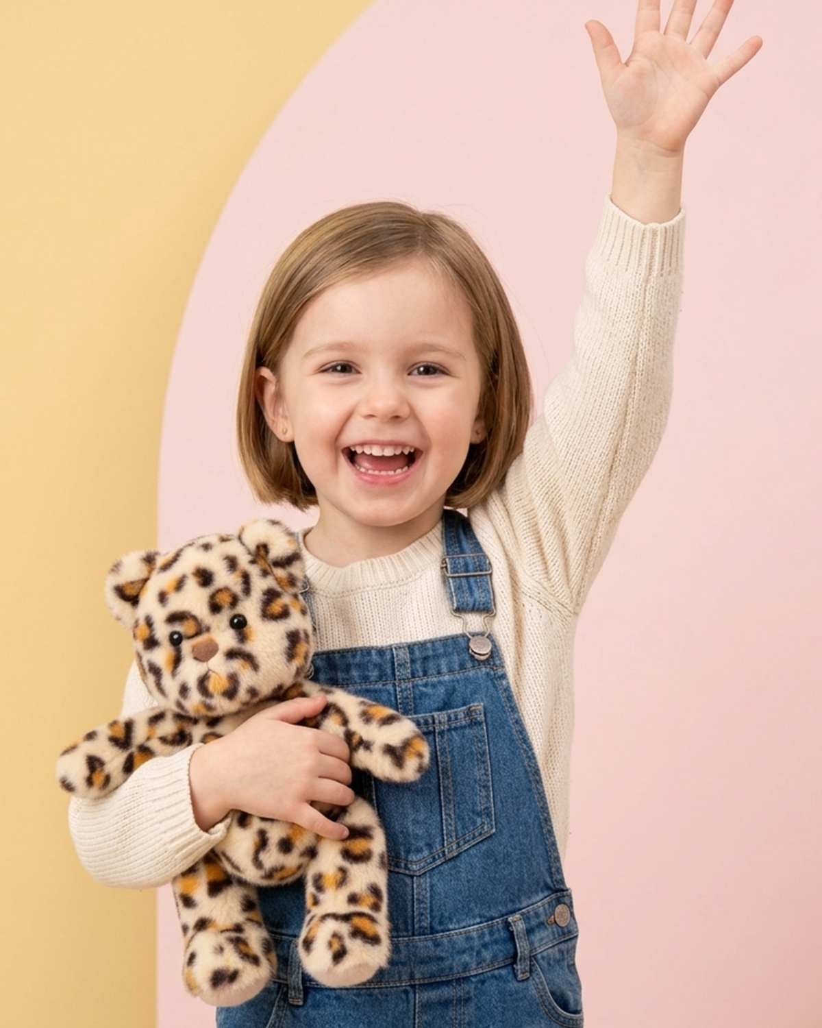 Getahug Aurelio Leopard Teddy Bear | Limited Edition Handmade Jointed Stuffed Animal Gift