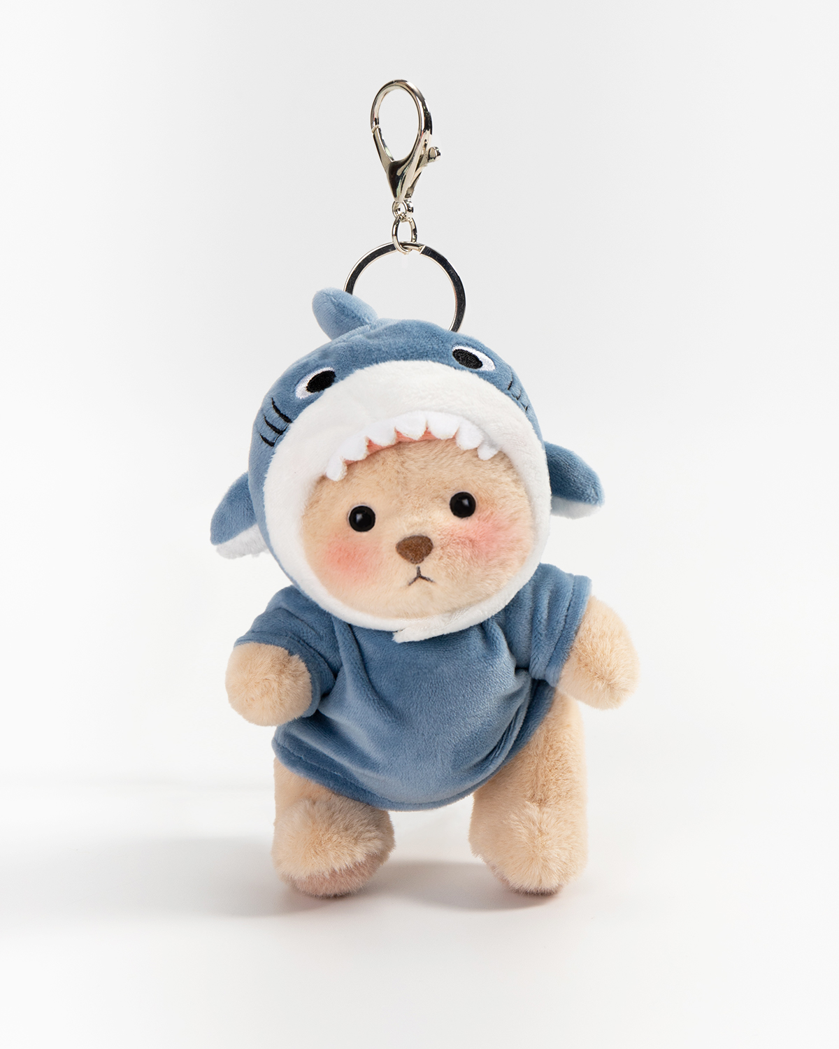 Getahug Shark Mini Bear Keychain | 5.9 Inches Plush Bag Charm Stuffed Animal Gift