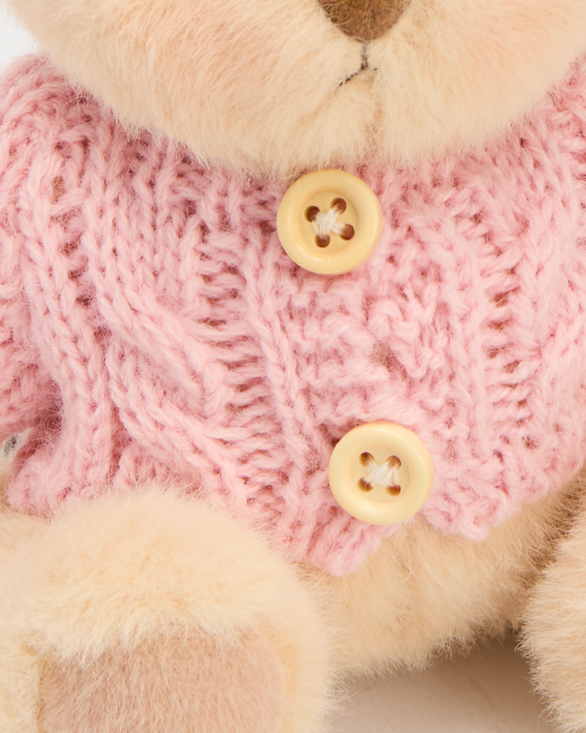 Getahug 5.9 Inches Pink Sweater Brown Mini Bear Pendant Keychain Gift