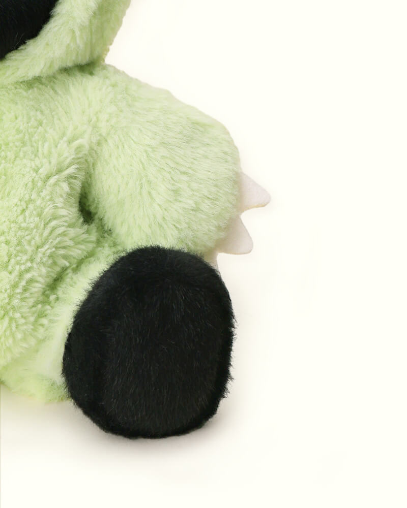 Getahug Furry Dino Black Bear | Handmade Jointed Teddy Bear Gift (Presale)