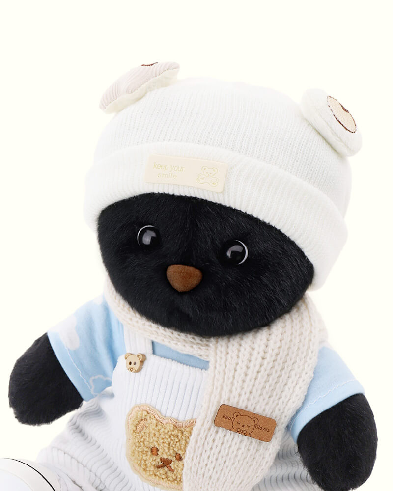 Getahug The Cool Black Bear | Handmade Jointed Teddy Bear Gift