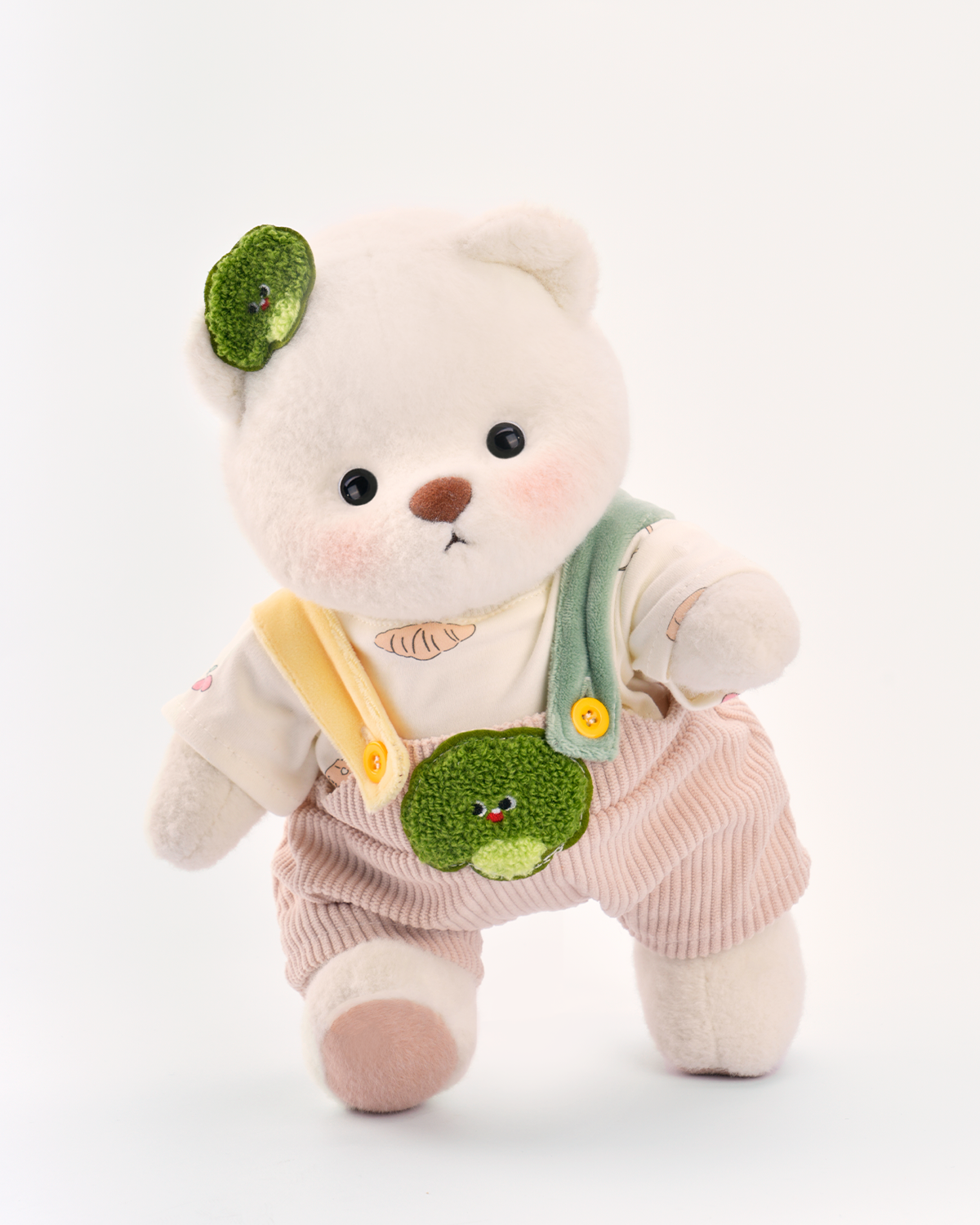 Getahug 🥦Broccoli Overalls Bear | Handmade Jointed Teddy Bear Gift