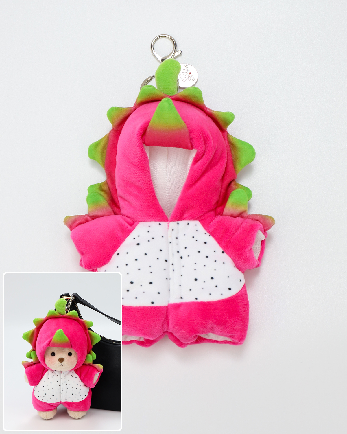 Getahug Pitaya Mini Bear | 5.9 Inches Plush Bag Charm Stuffed Animal Keychains Gift