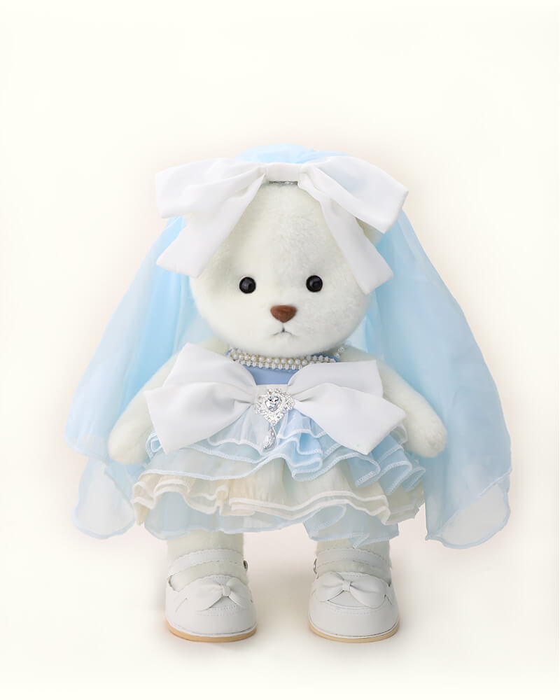 Getahug The Blue Ocean Heart Bear | Handmade Jointed Teddy Bear Gift