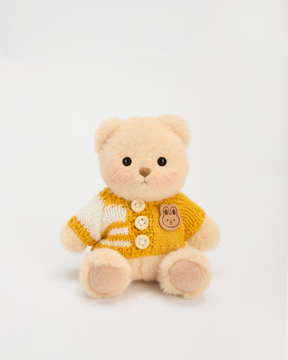 Getahug 5.9 Inches Yellow Sweater Brown Mini Bear Pendant Keychain Gift