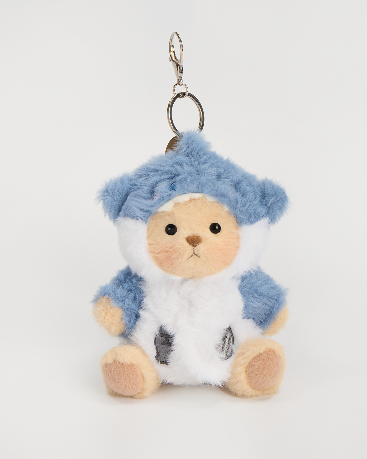Getahug 5.9 Inches Blue Shark Brown Mini Bear Bag Charm Keychains Gift