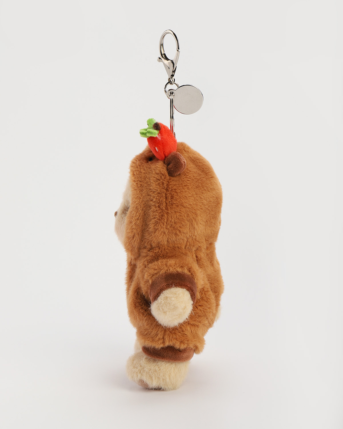 Getahug 5.9 Inches Strawberry Capybara Brown Mini Bear Pendant Keychain Gift
