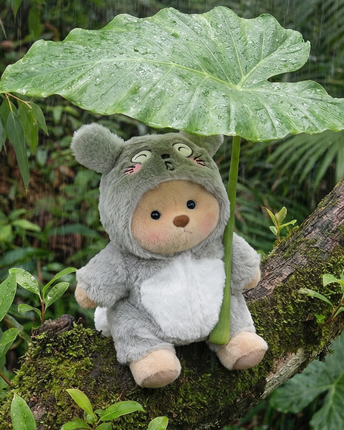 Getahug Fluffy Totoro Bear | Handmade Jointed Teddy Bear Gift