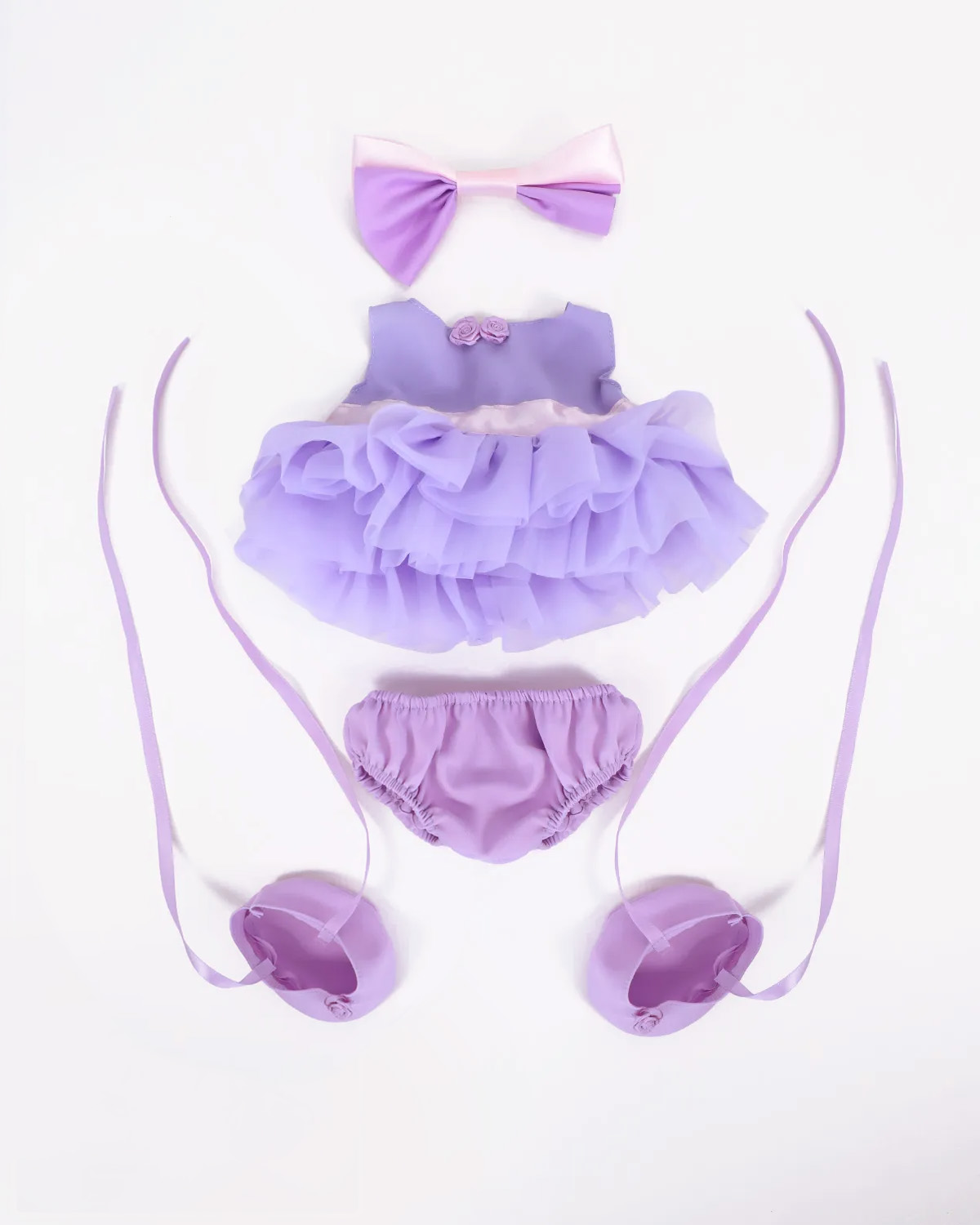 Getahug Purple Ballet Dress Purple Bear | Handmade Jointed Teddy Bear Gift