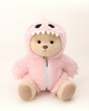 Pink Dino With Brown Bear