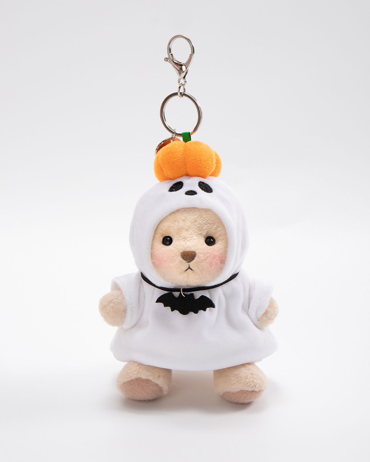 Getahug Pumpkin Ghost Mini Bear Keychain | 5.9 Inches Stuffed Animal Bag Charm Halloween Gift