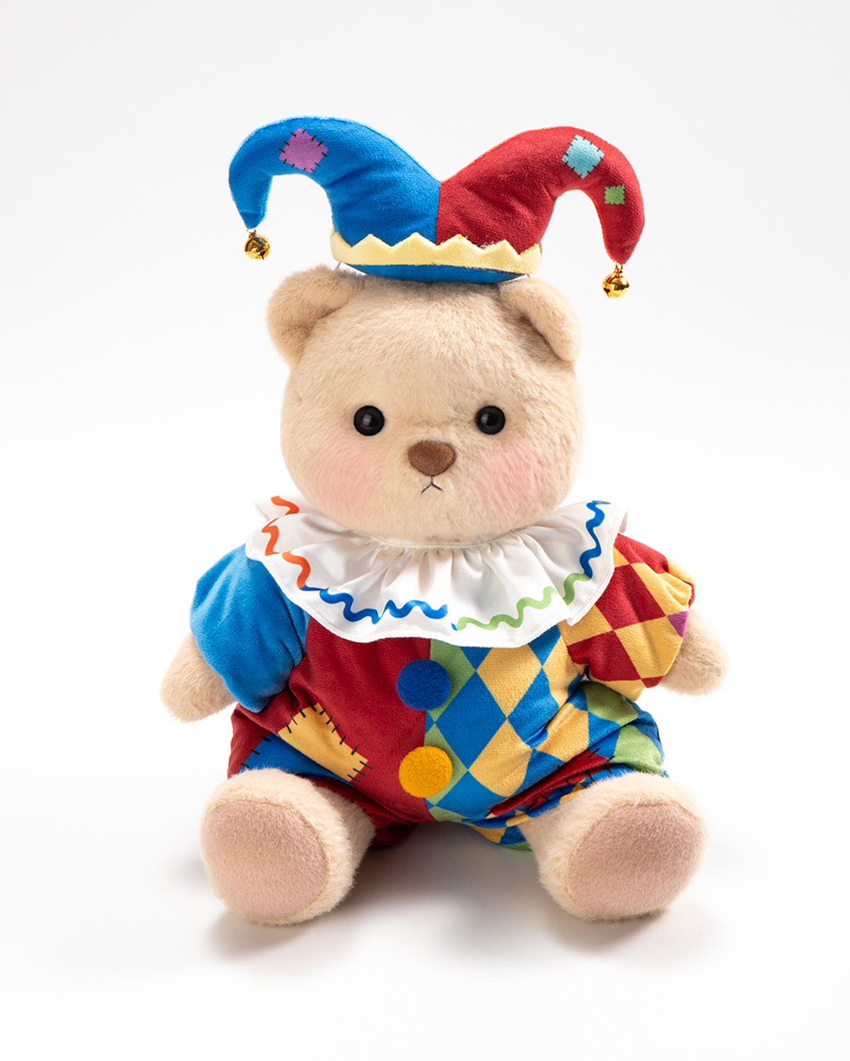 Getahug Halloween Jolly Clown Bear | Handmade Jointed Teddy Bear Stuffed Animal Gift