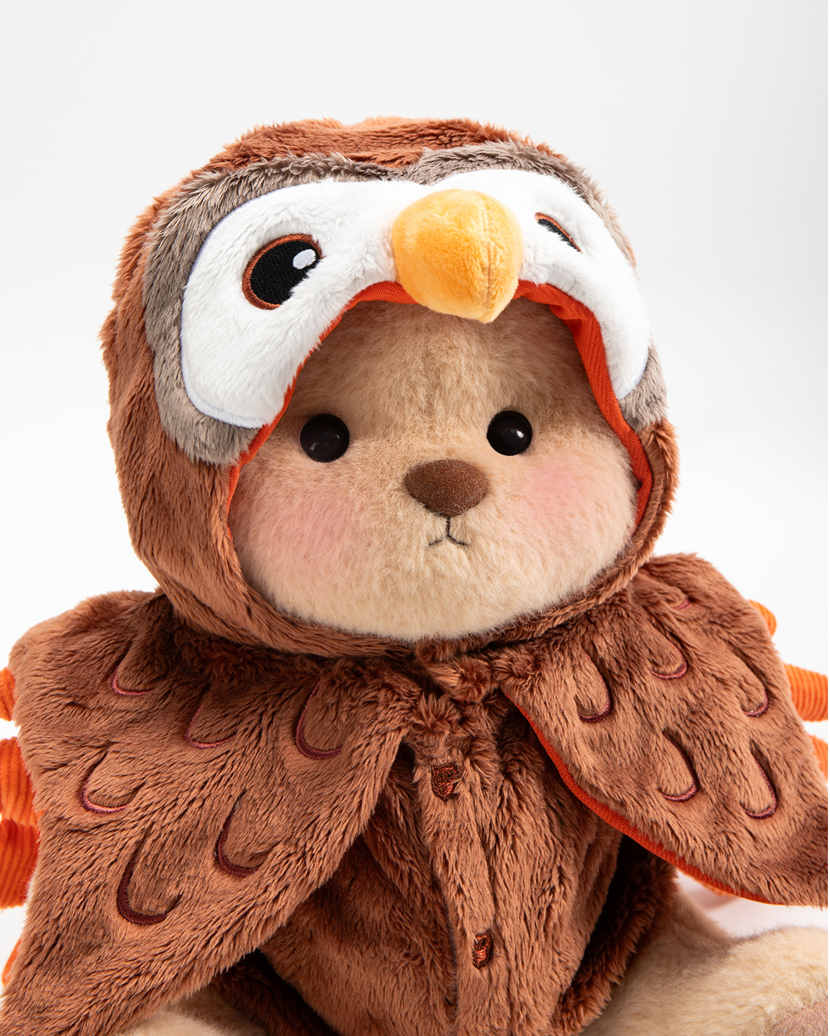Getahug Halloween Moonlit Owl Bear | Handmade Jointed Teddy Bear Stuffed Animal Gift